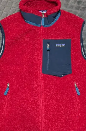 Patagonia 레트로X 베스트 레드 M 사이즈