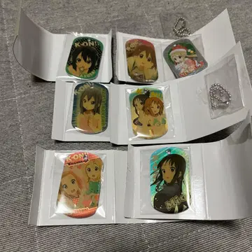 케이온 캐릭터 메탈 택 7종 세트