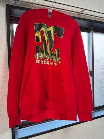 DC 몬스터 에너지 한정판 후드티 빨간색 레어