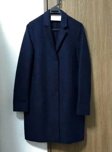 HARRIS WHARF LONDON 체스터 코트 네이비