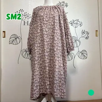 #956 사만사 모스모스 핑크? 라벤더 계열? 총 꽃무늬 원피스 루즈핏