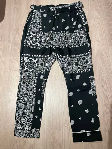 sacai 페이즐리 무늬 팬츠 size 1