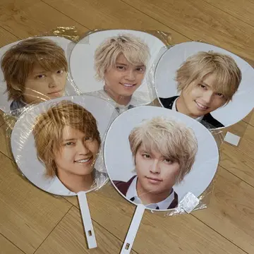 테고시 유야 부채 5장 세트