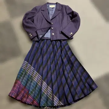 히로코 나카지마 정장 세트 보라색 파랑 9호