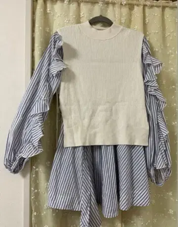 snidel 니트 베스트 미니 원피스