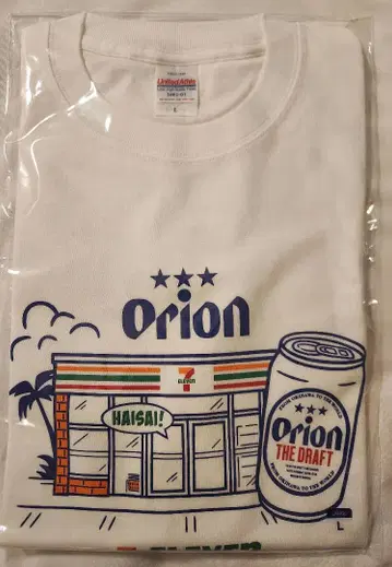 오리온 맥주 x 세븐일레븐 콜라보 한정판 T셔츠 L 사이즈