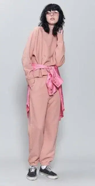 6roku 스웨트 팬츠 셔벗 오렌지 38