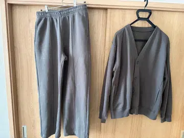 GU 헤비 웨이트 맨투맨 셋업 (가디건 배기 팬츠)