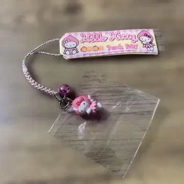 헬로키티 후쿠오카 한정 피치 페어리 디자인 스트랩 2003