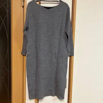 MICHEL KLEIN의 그레이 니트 롱 원피스