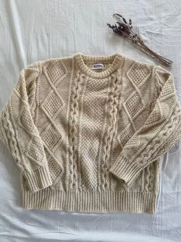 BEAMS BOY / 3게이지 아란 크루 니트