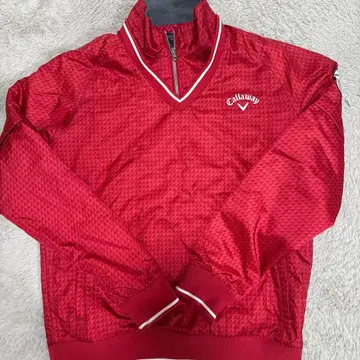 Callaway 빨간색 V넥 자켓 M