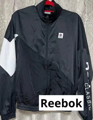 클래식 스타일 나일론 자켓 블랙/화이트 Reebok 리복