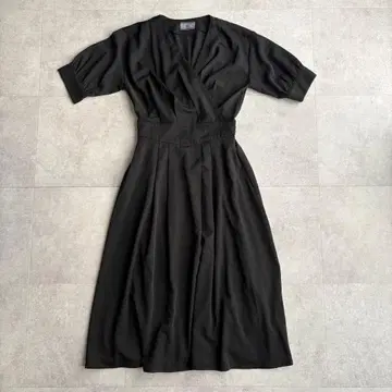 AULI 블랙 롱 원피스