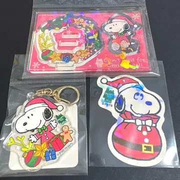 PEANUTS 크리스마스 2025 스누피 아크릴 스탠드 스티커 외