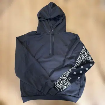 SOPH. x GU 다크 그레이 후드 부착 후드티