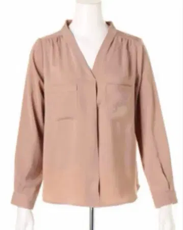 [새상품] 레디메이드 턱 컬러 블라우스 셔츠 오피스 깔끔한 V넥