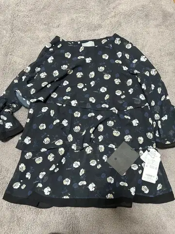 꽃무늬 프릴 소매 긴팔 블라우스 2호