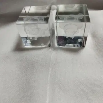 캐릭터 조각 크리스탈 블록 2개 세트