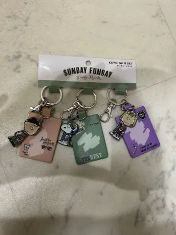 미사용 새상품 USJ 한정판 스누피 키링 세트