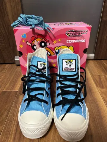 Converse 파워퍼프걸스 콜라보 하이컷 스니커즈
