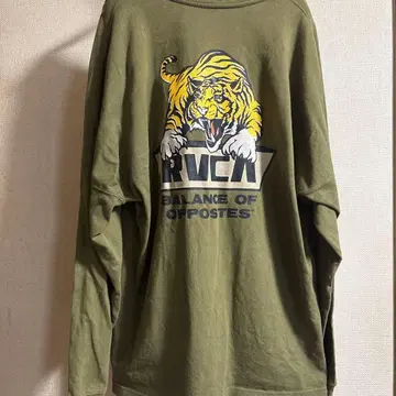 RVCA 롱슬리브 티셔츠 올리브 그린