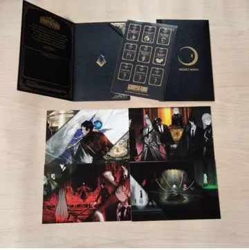 라이브러리 오브 루이나 초대장 + 스티커 + 엽서 4장 새상품