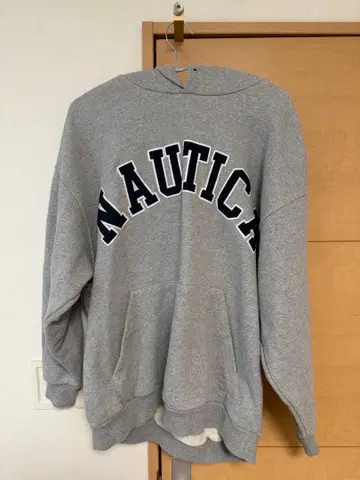 NAUTICA 그레이 후드티