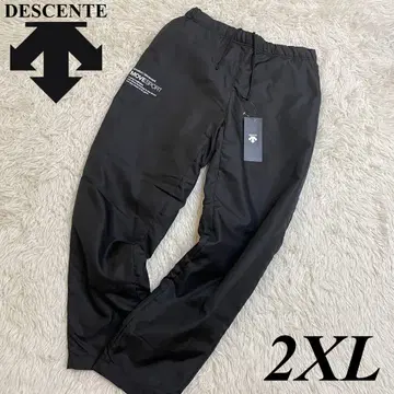 데상트 DESCENTE 바람막이 팬츠 테이퍼드 팬츠 블랙 2XL