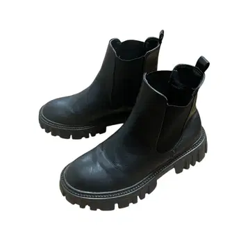 블랙 사이드 고어 부츠 24.5