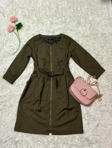 IMAGE 올리브 그린 미니 원피스