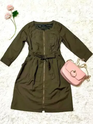 1. IMAGE 올리브 그린 미니 원피스