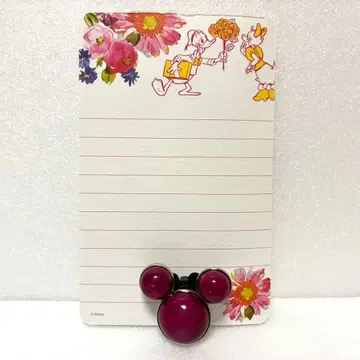 미키마우스 핀 배지 & 도날드의 메모 패드