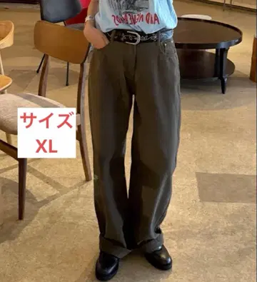 nugu mignon 베이직 코튼 스트레이트 핏 팬츠 브라운