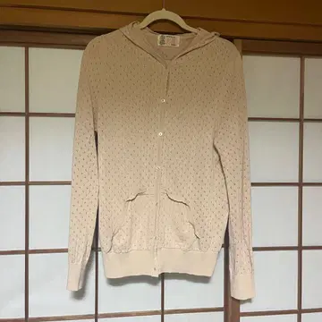 케이티 LACY LACY 가디건 후드티 시스루 니트