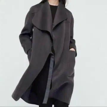 유니클로 +J 캐시미어 블렌드 랩 코트 롱 코트