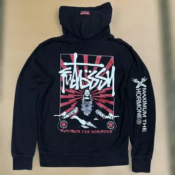 맥시멈 더 호르몬 futossy 맨투맨 후드티 블랙 레어 로리크레