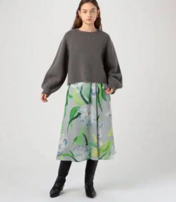 [ 새상품 ] TOMORROWLAND/Ballsey/플라워 프린트 스커트