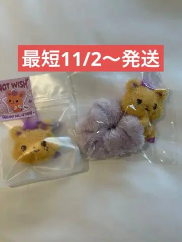 NCT WISH MD 시온 팬라이트 키링 인형 스크런치