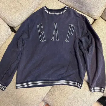 GAP 네이비 로고 맨투맨 S