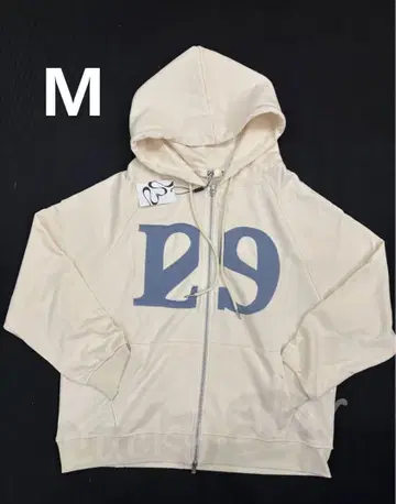 ILLIGO 프론트 로고 후드티 M 사이즈 아이보리