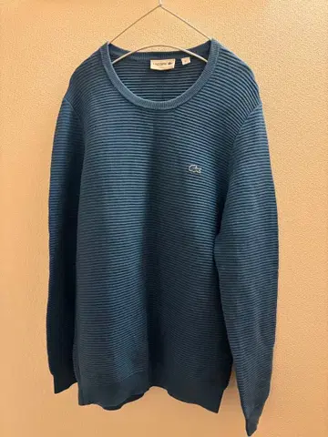 LACOSTE 스트라이프 스웨터 M 사이즈 파랑
