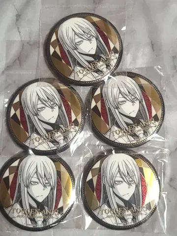 도원암귀 메탈릭 캔뱃지 도지 신몬 TSUTAYA 5개 세트