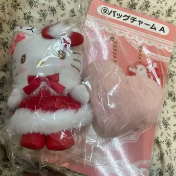 산리오 복권 헬로키티 마스코트 백참 A 세트