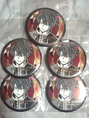 토겐안키 메탈릭 캔뱃지 이치노세 시키 TSUTAYA 5개 세트