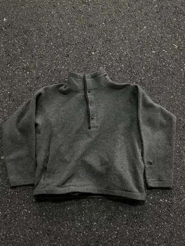 90s 더 노스페이스 그레이 하프 버튼 플리스