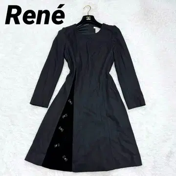 [새상품급] 르네 원피스 리본 울 벨로아 34