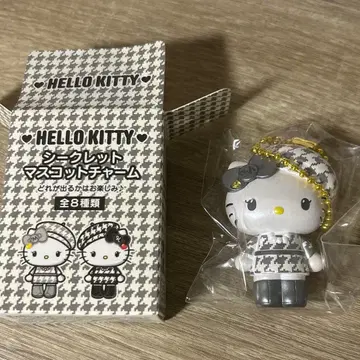 헬로키티 흑백 걸리시 시크릿 마스코트 참