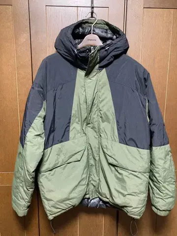 RAGEBLUE 패딩 자켓 M 블랙 x 카키