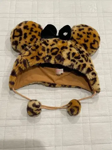 도쿄 디즈니 리조트 레오파드 무늬 모자
